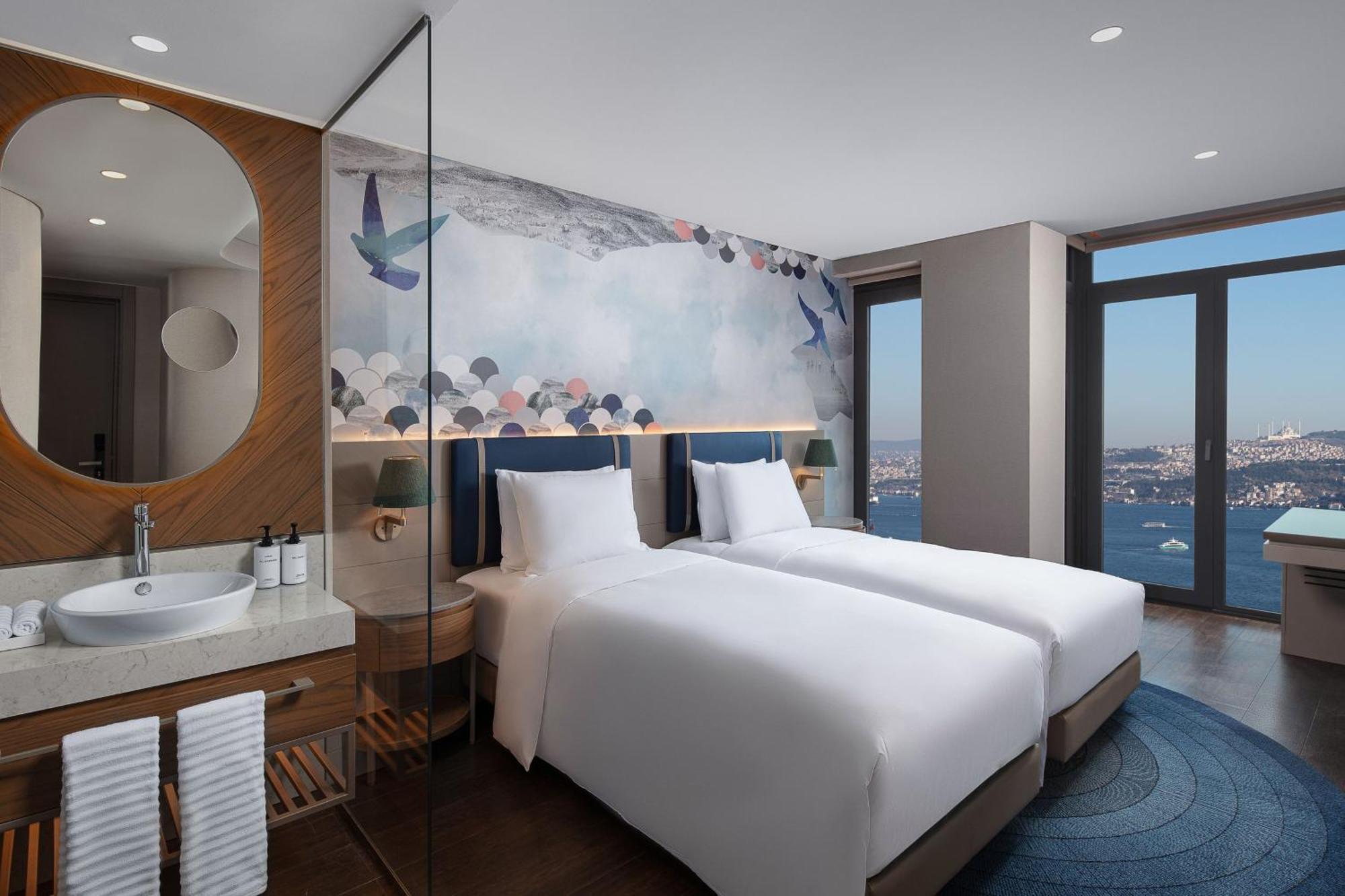 Chambre Lits Jumeaux de Luxe avec Vue sur le Bosphore