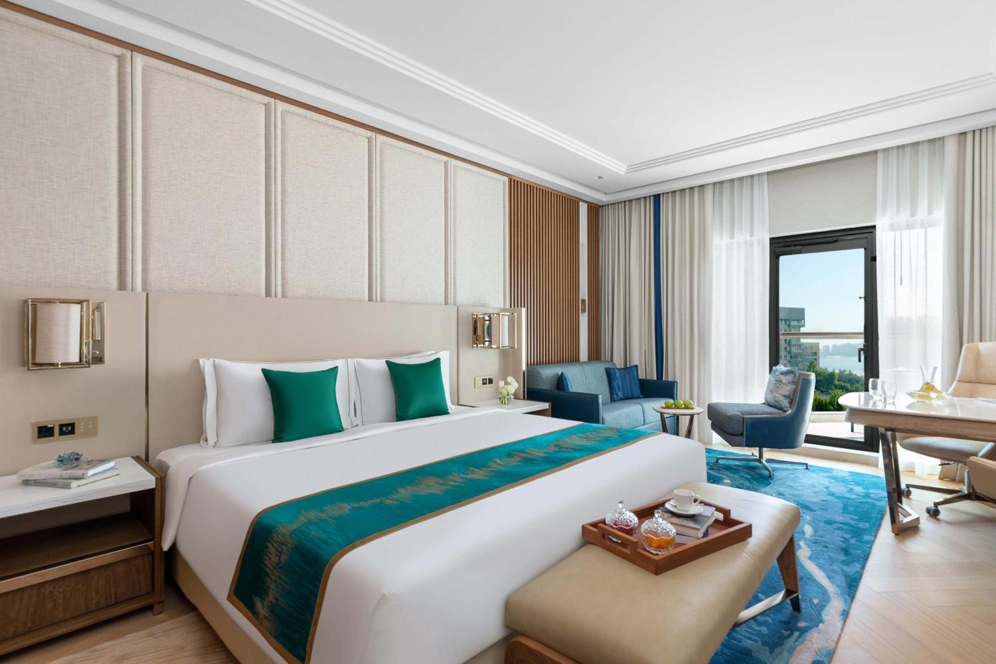 Chambre Lit King-Size Deluxe - Vue sur Mer - Offre Staycation Résidents EAU avec Petit-Déjeuner, Enregistrement Anticipé, Départ Tardif et 30 % de Réduction sur la Nourriture, les Boissons, le Spa et la Blanchisserie