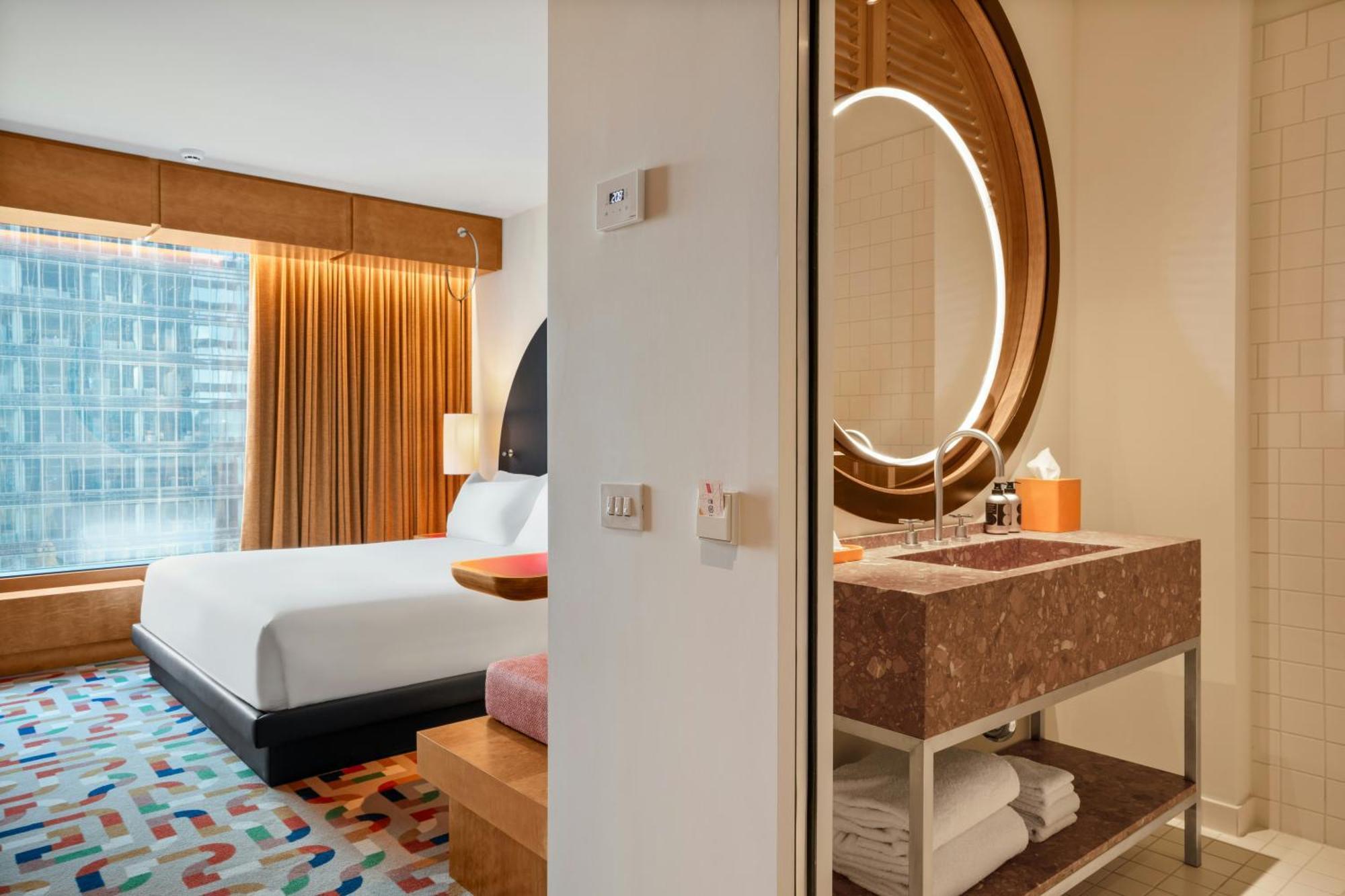 Hébergement Premium avec lit king-size – Vue sur ville