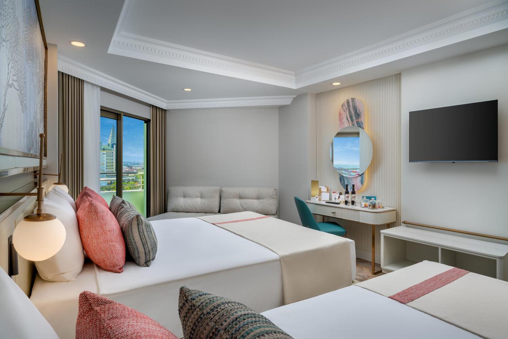 Chambre Double ou Lits Jumeaux Standard avec Vue Partielle sur Mer