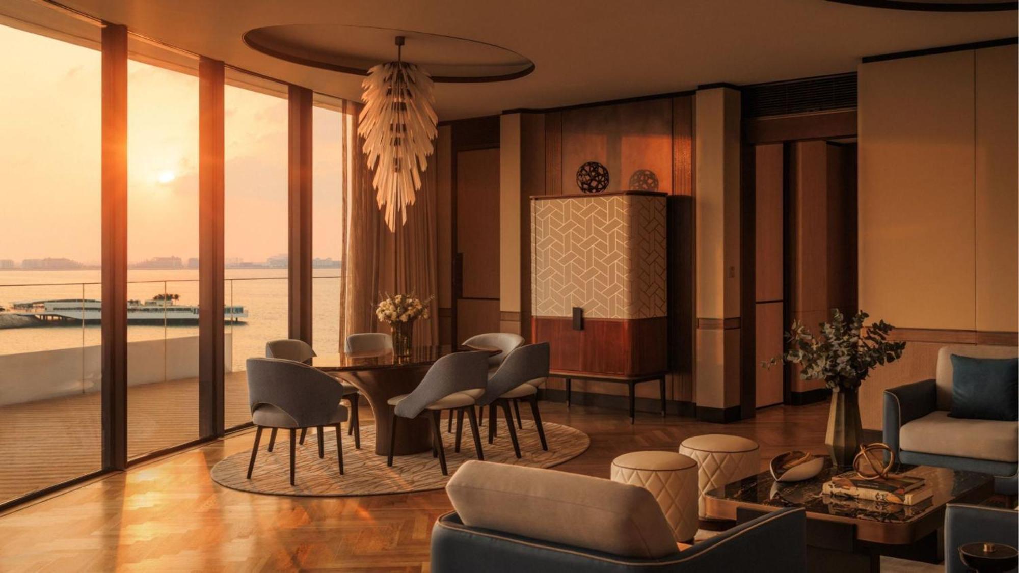Suite avec Terrace Côté Océan - Vue Panoramique - Comprend Majordome Privé, Accès au Club de Piscine Iliana, Transfert Aéroport Aller-Retour et Terrasse Privée