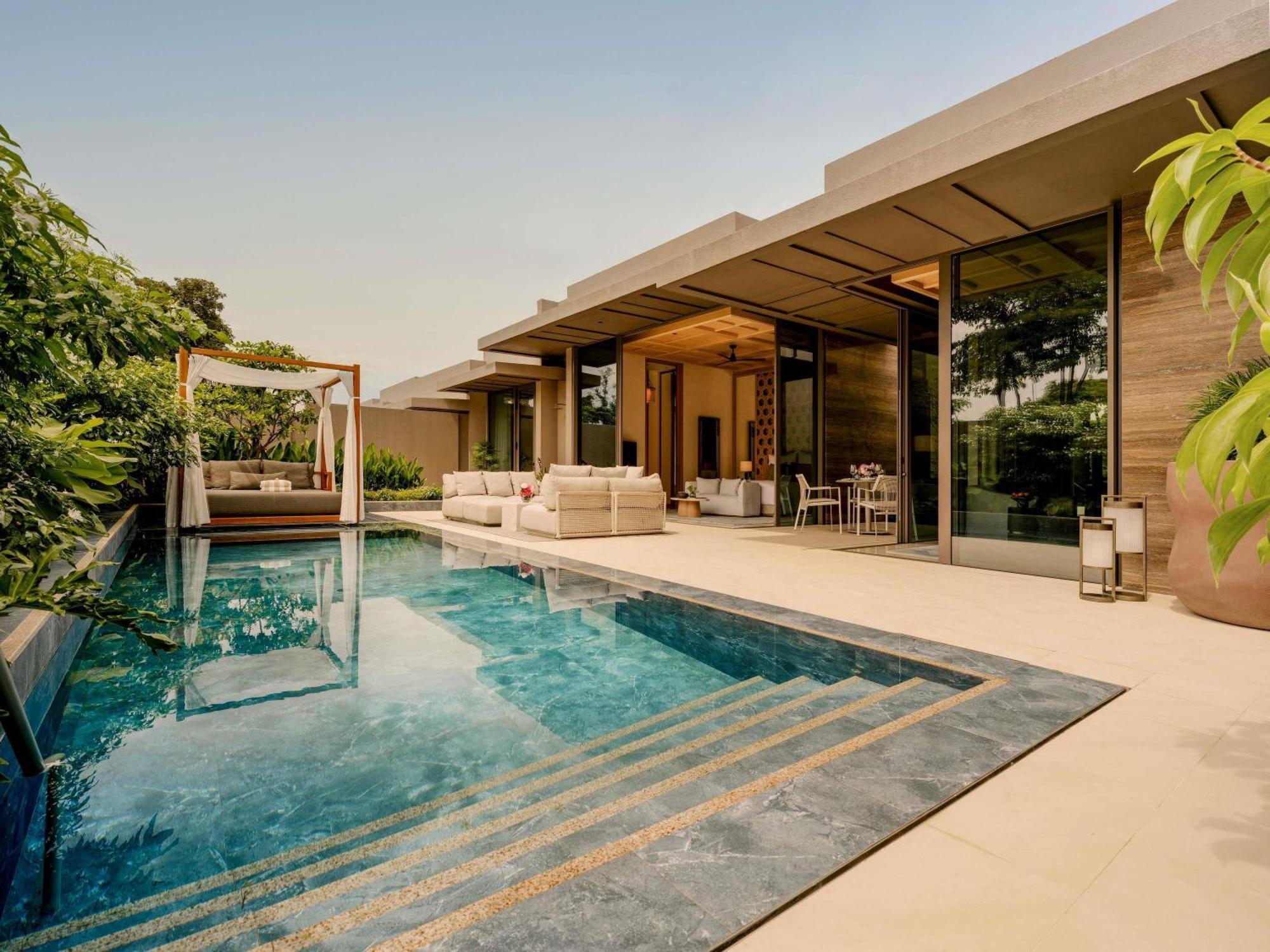 Garden One-Bedroom Villa with Pool, 1 King Bed
